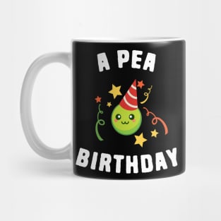 Funny Birthday Food Peas Pun Mug